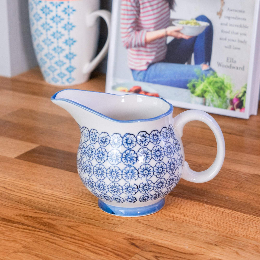 Nicola Spring Patterned Milk and Gravy Jug - Blue Flower