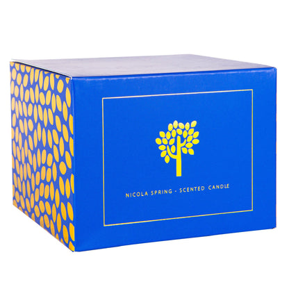 350g Double Wick Wild Fig &amp; Cassis Soy Wax Scented Candle - by Nicola Spring