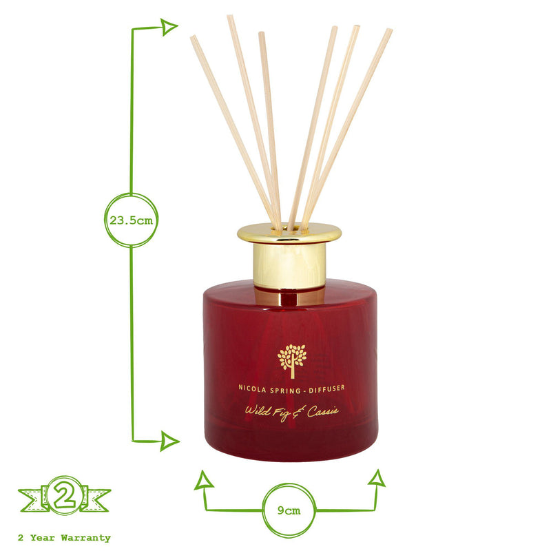 200ml Wild Fig & Cassis Reed Diffuser - By Nicola Spring