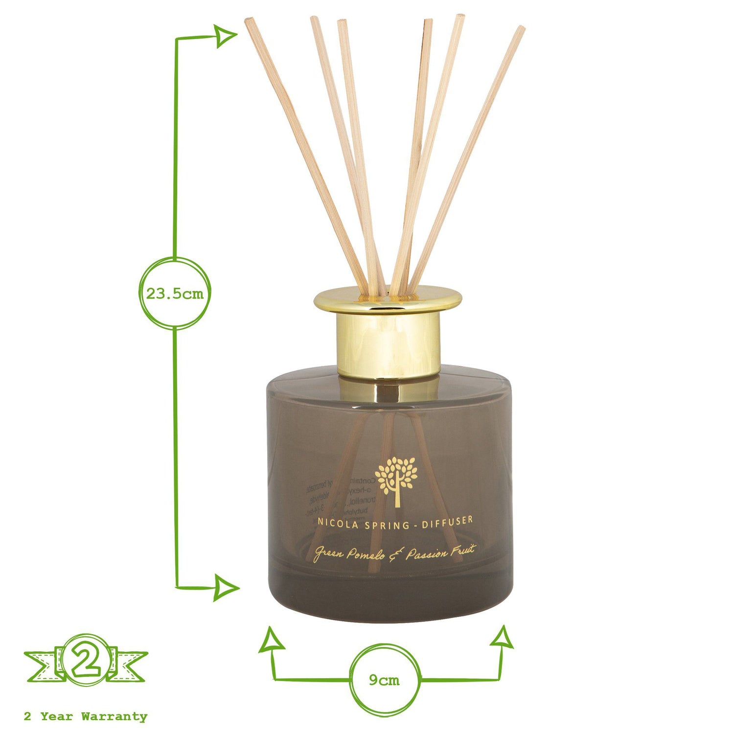 200ml Green Pomelo &amp; Passion Fruit Reed Diffuser