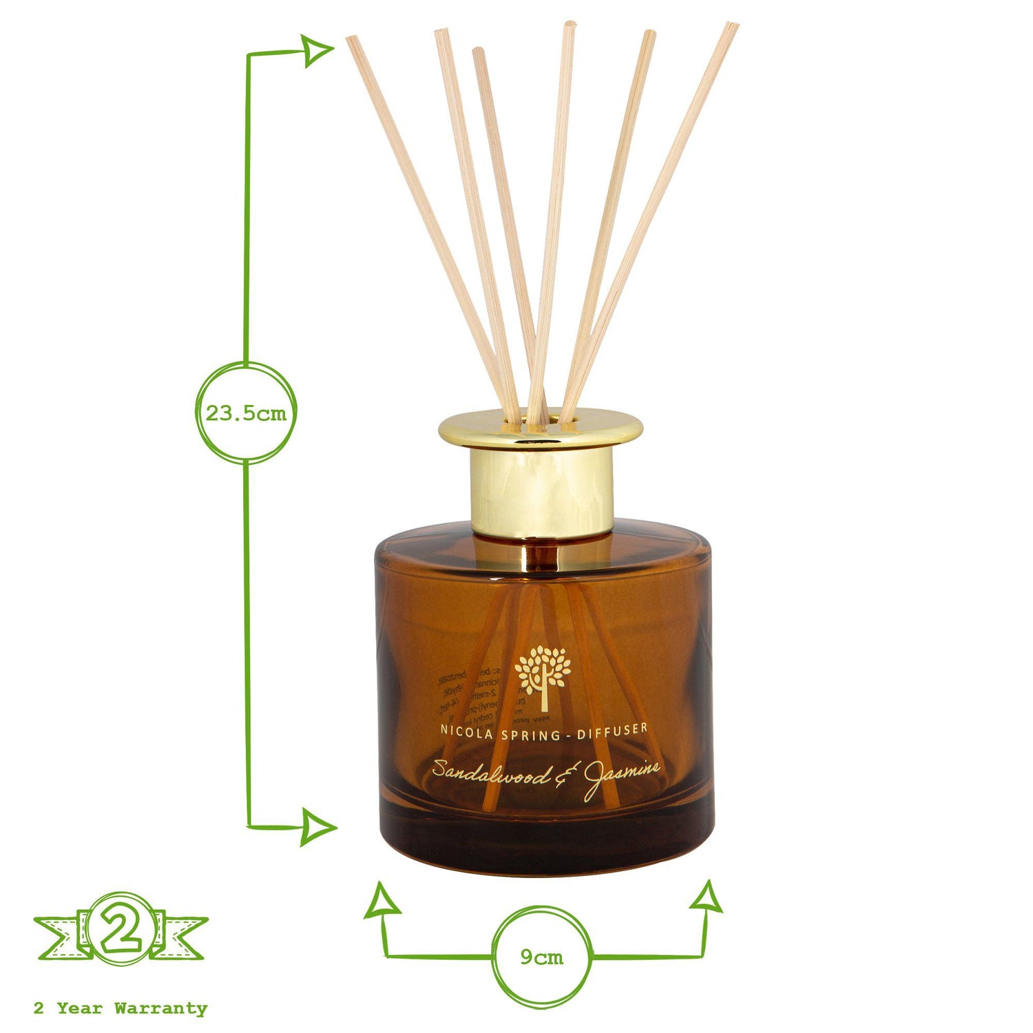 200ml Sandalwood &amp; Jasmine Reed Diffuser