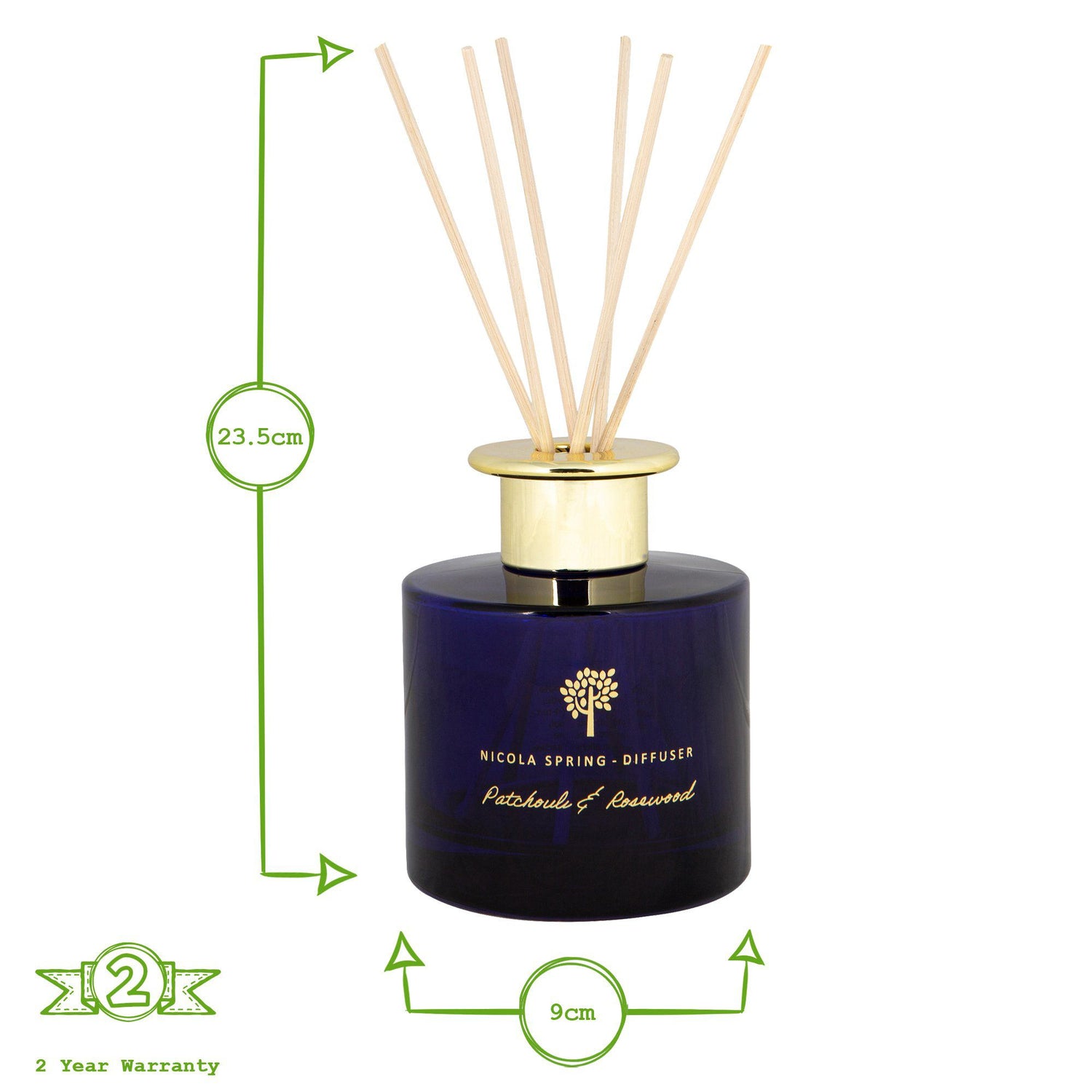 200ml Patchouli &amp; Rosewood Reed Diffuser