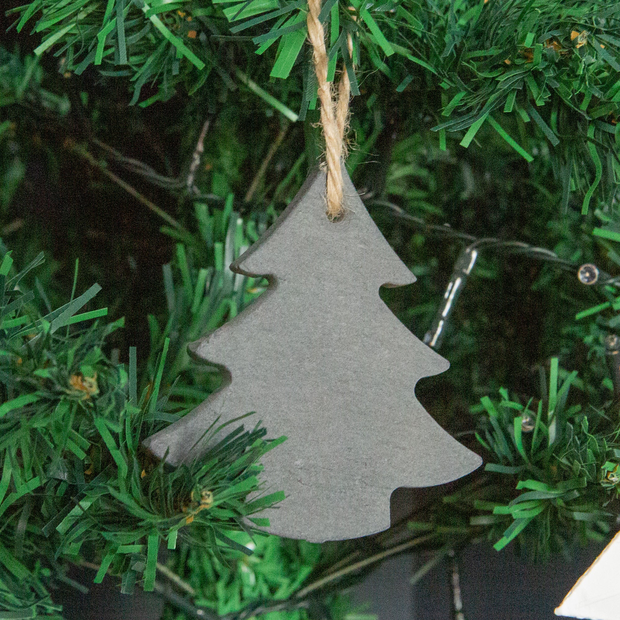 Nicola Spring Christmas Tree Hanging Slate Decoration - Christmas Tree Design