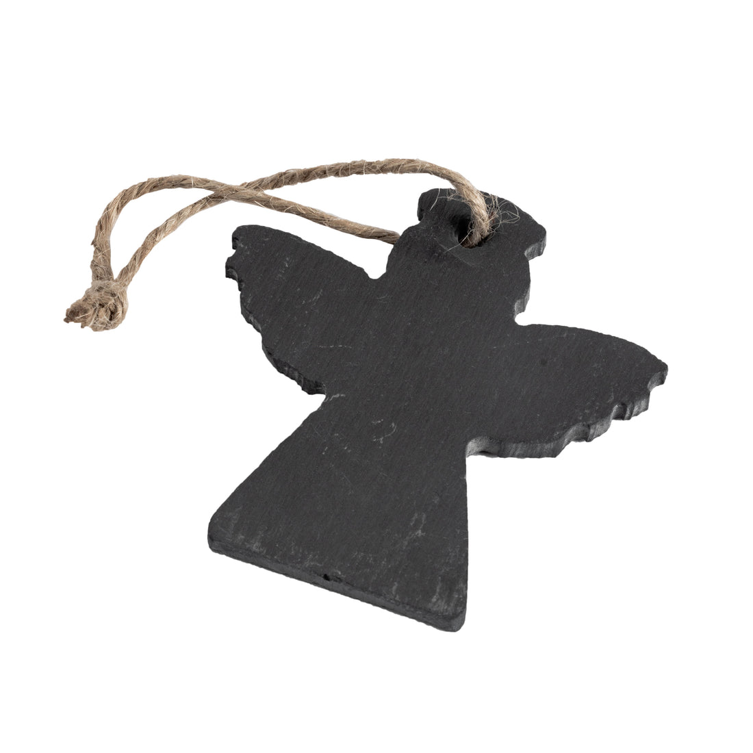 Nicola Spring Christmas Tree Hanging Slate Decoration - Angel Design