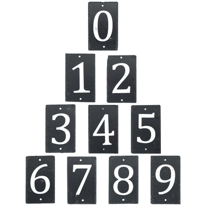 Nicola Spring Natural Slate House Sign - Number 0
