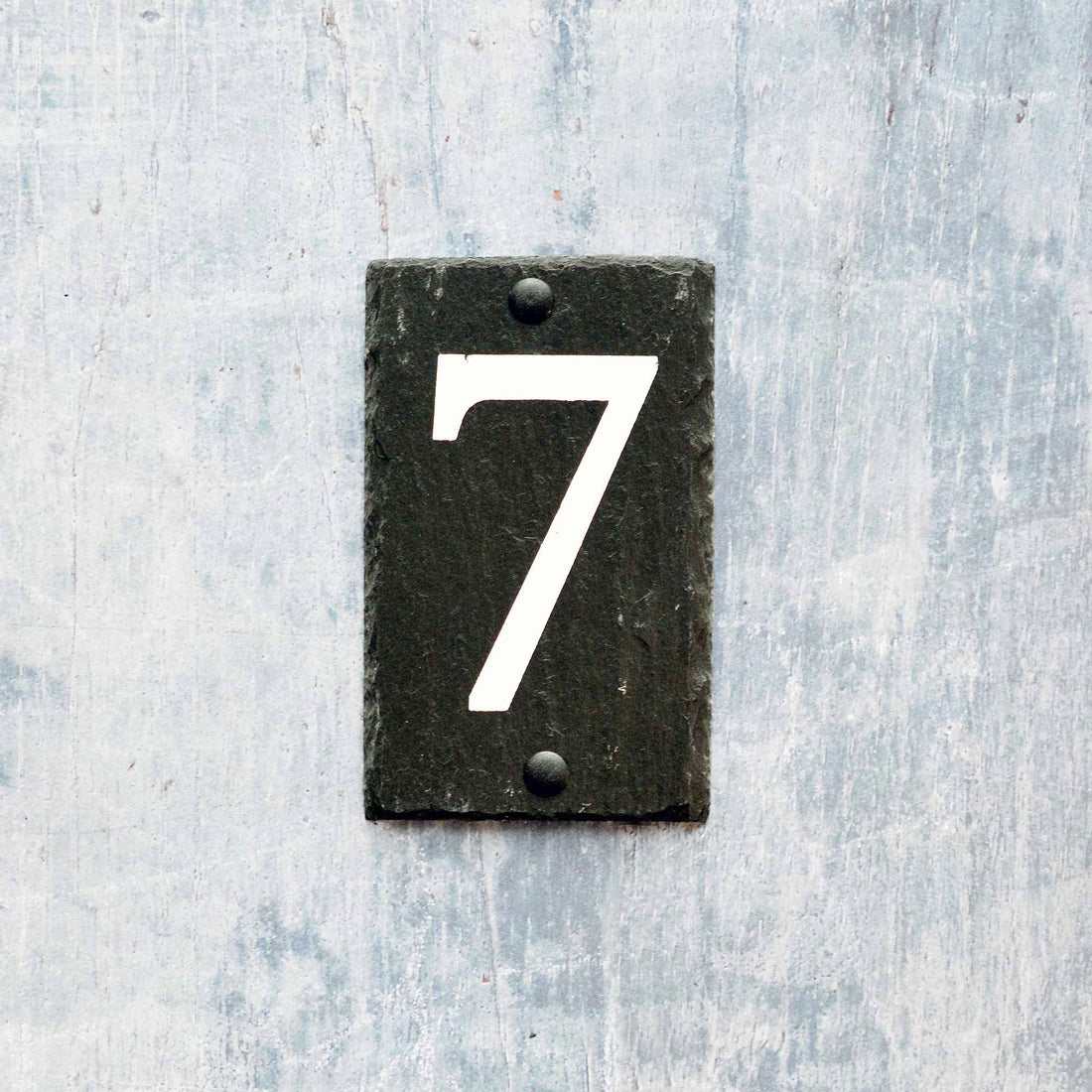 Nicola Spring Natural Slate House Sign - Number 7