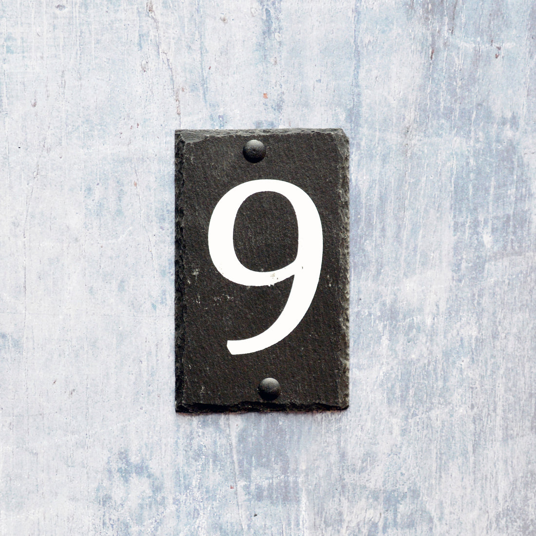 Nicola Spring Natural Slate House Sign - Number 9