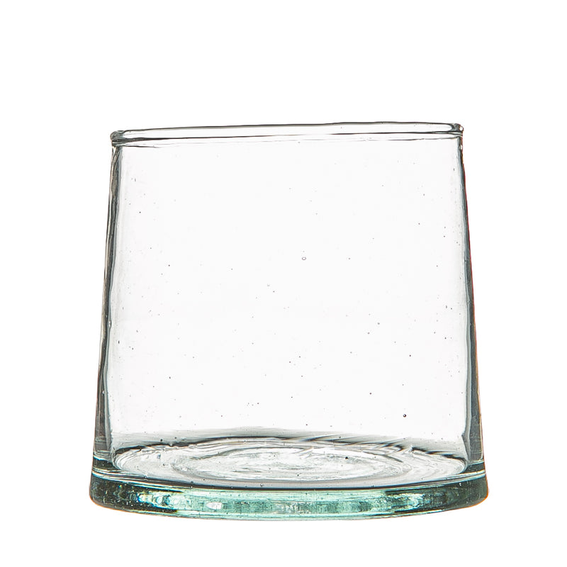 Nicola Spring Merzouga Recycled Tumbler Glass - 200ml - Clear