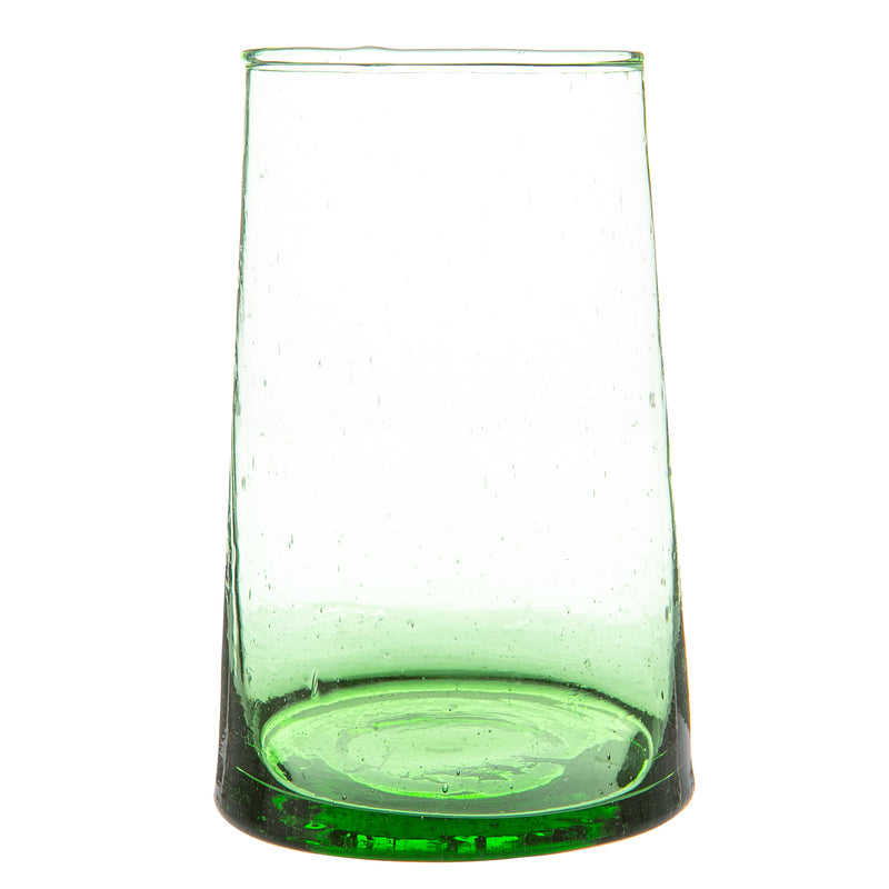 Nicola Spring Merzouga Recycled Highball Glass - 320ml - Green