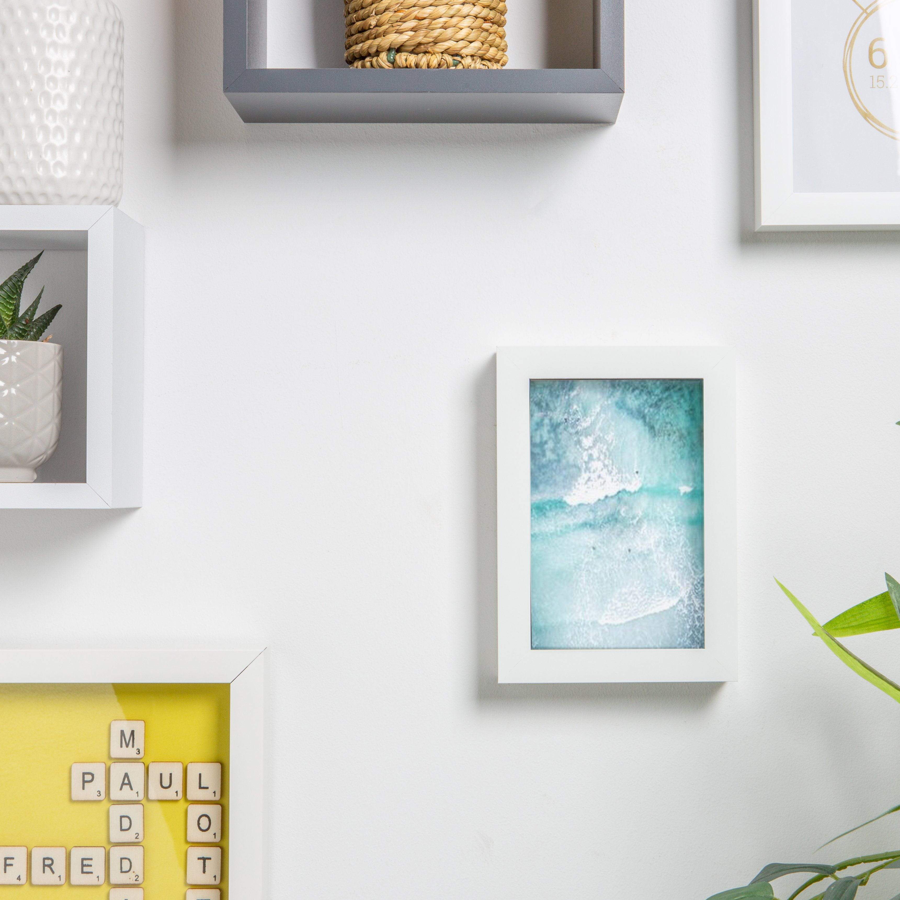 Nicola Spring Box Photo Frame - 10x10&quot; - Grey