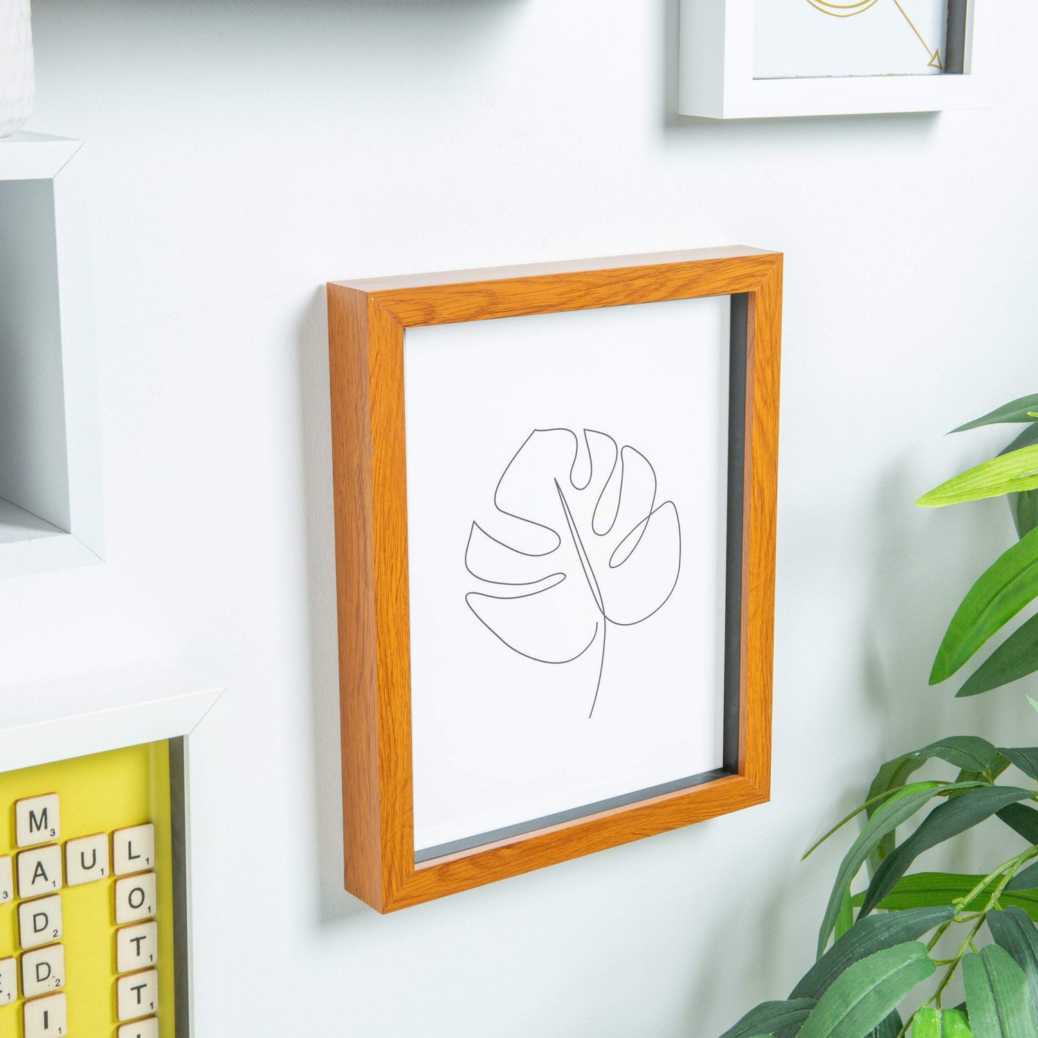 Nicola Spring Box Photo Frame - 8x10 - Dark Wood