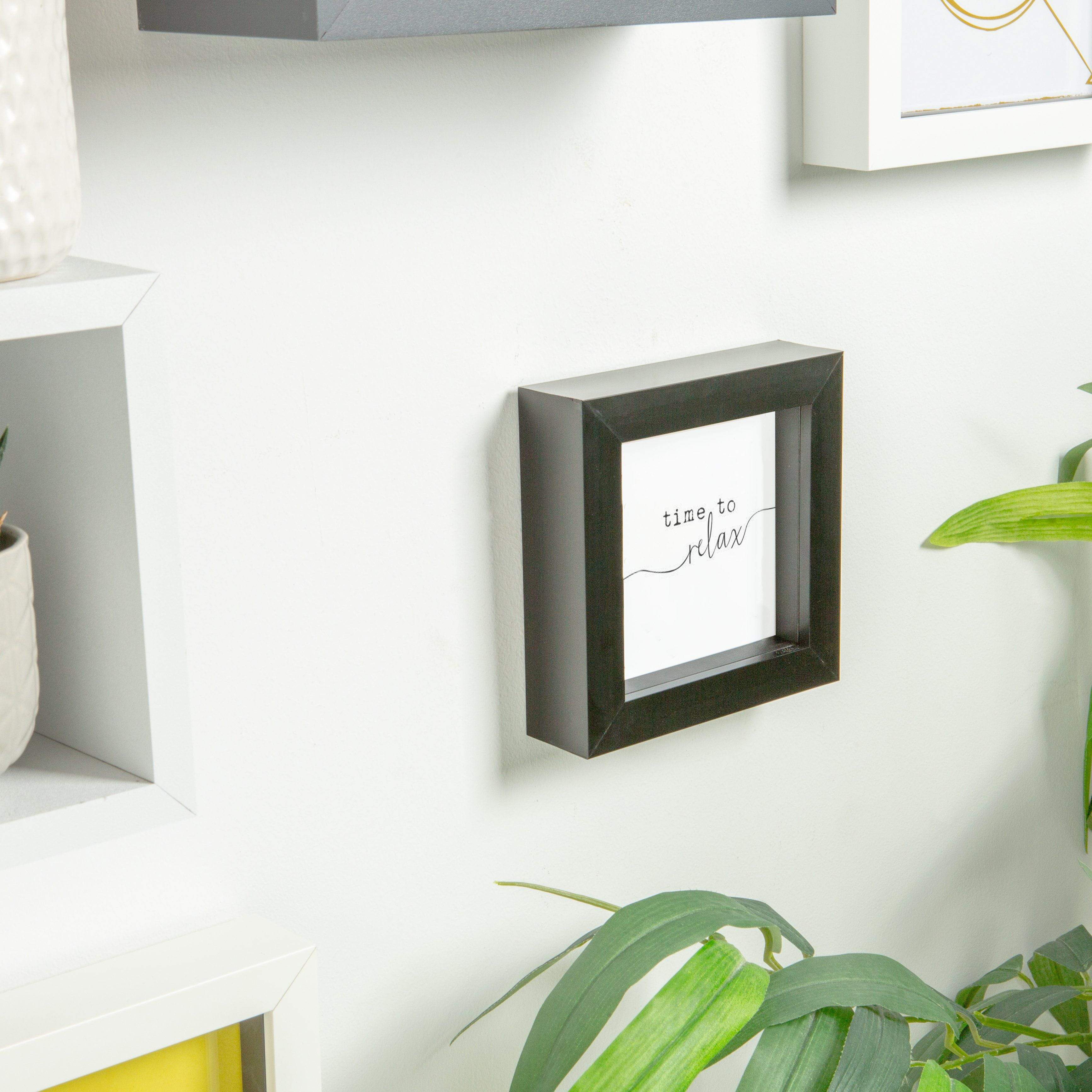 Nicola Spring Box Photo Frame - 4x4 - Black