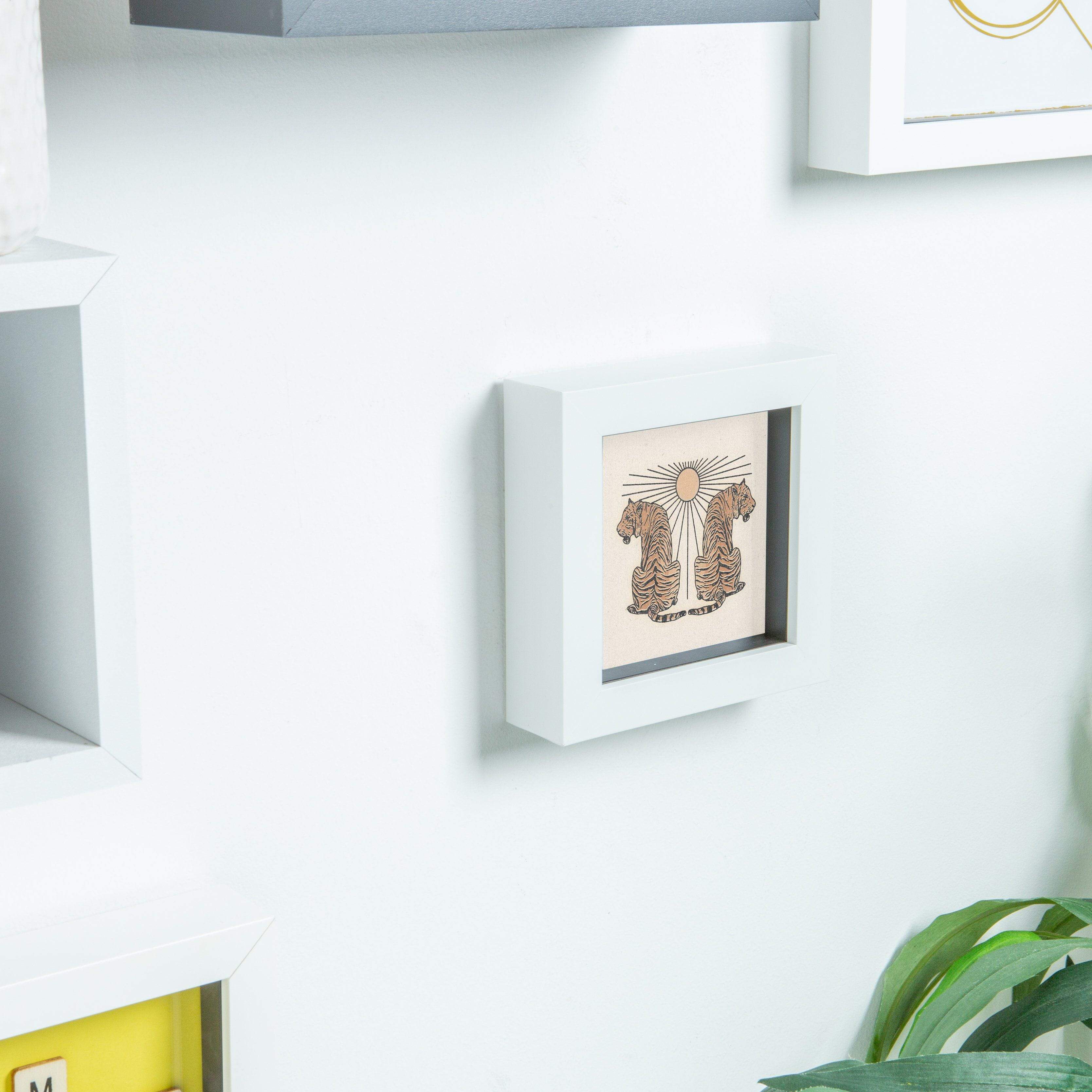 Nicola Spring Box Photo Frame - 4x4 - White