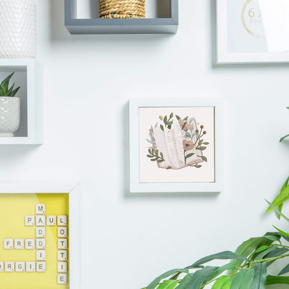 Nicola Spring Acrylic Box Photo Frame - White - 8 x 12 (A4)