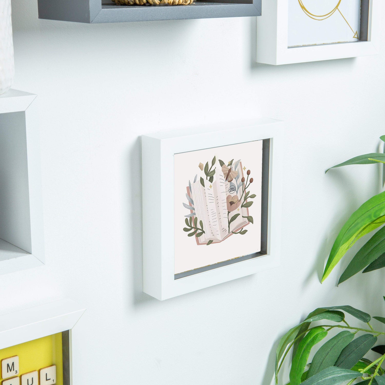 Nicola Spring Box Photo Frame - 6x6 - White