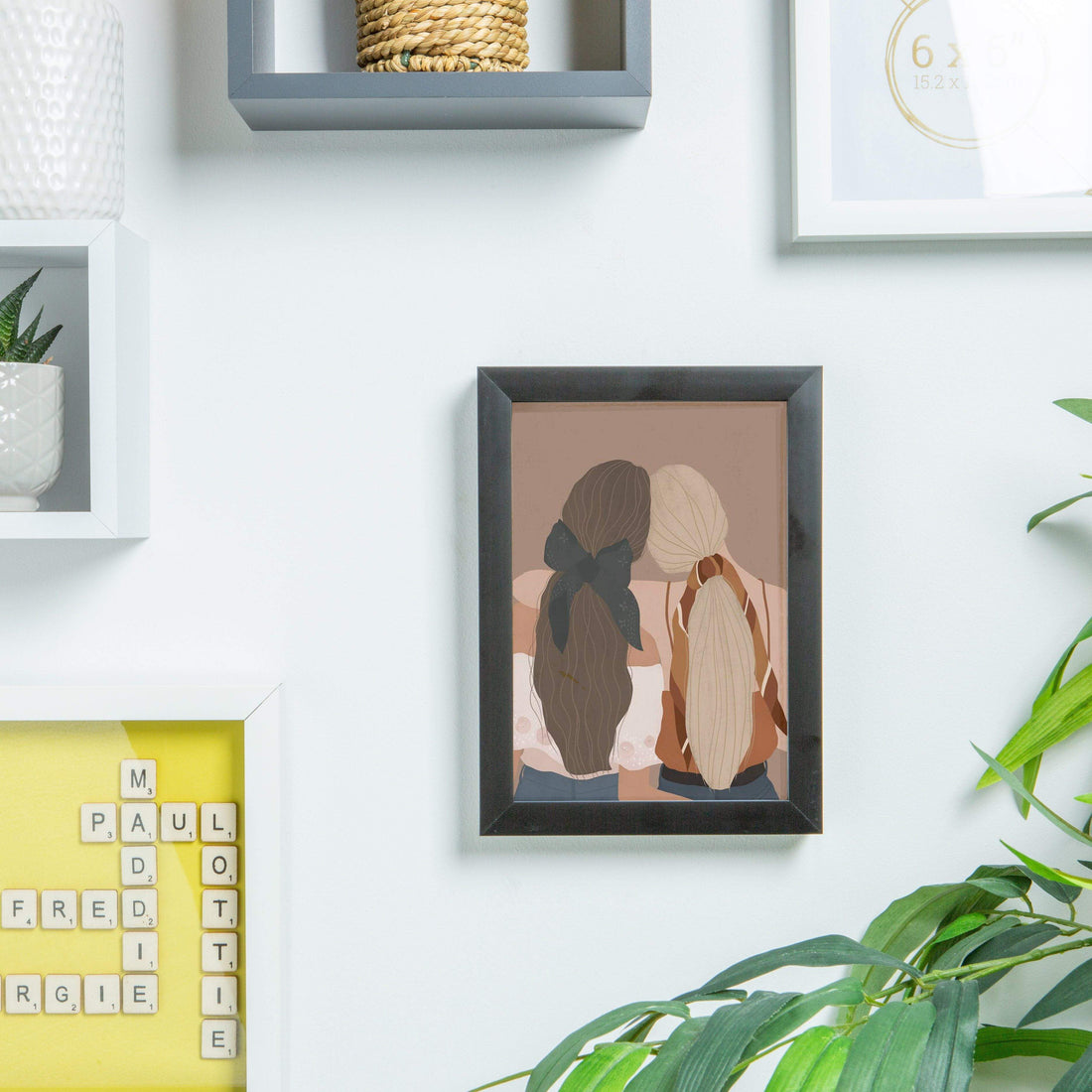 6 x 8 single aperture photo display frame