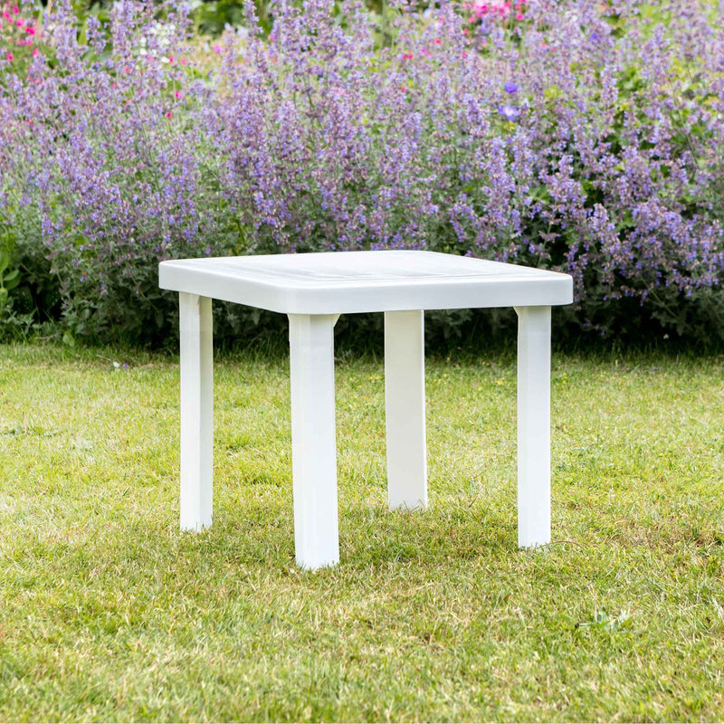 Resol Andorra Sun Lounger Side Table - White