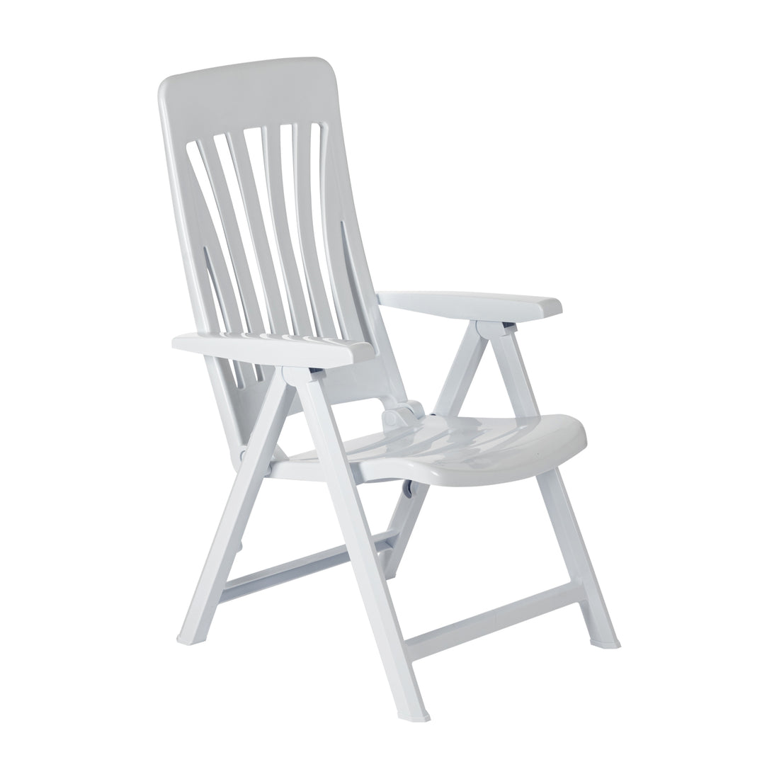 Resol Blanes Folding Multi-Position Garden Armchair - White Plastic