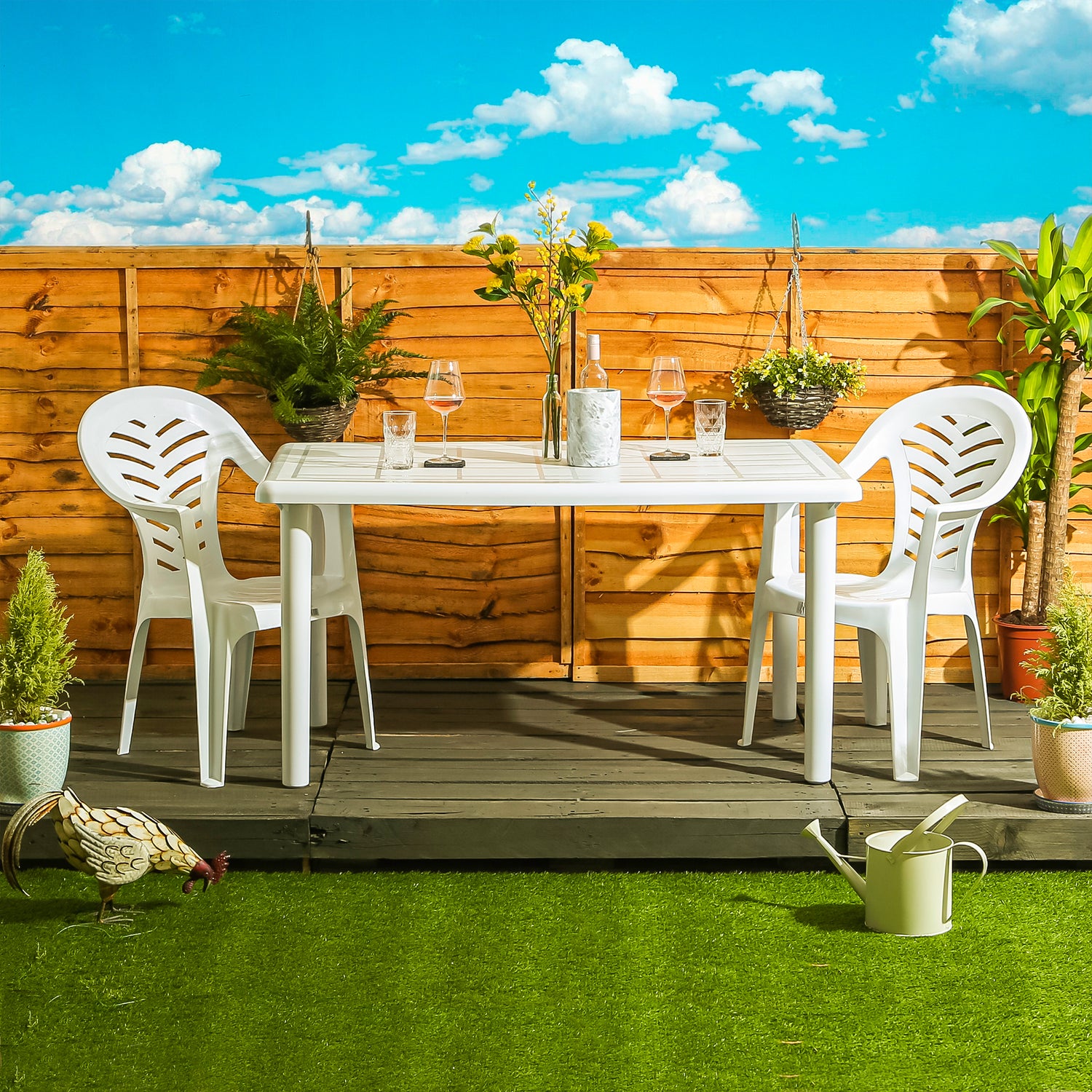 Resol Palma Outdoor Garden Chair - White