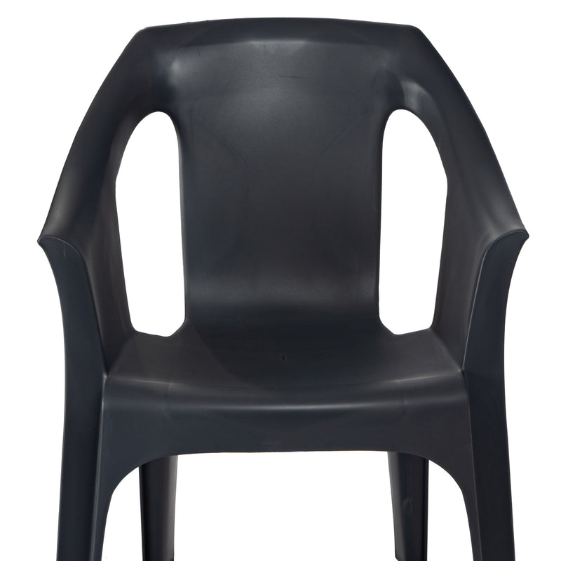 Resol "Cool" Garden Outdoor / Indoor Designer Plastic Chair - Grey