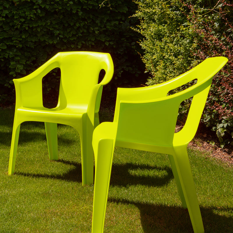 Resol "Cool" Garden Outdoor / Indoor Designer Plastic Chair - Green