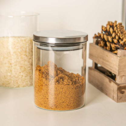 Metal Storage Jar Lid - 10cm - Silver