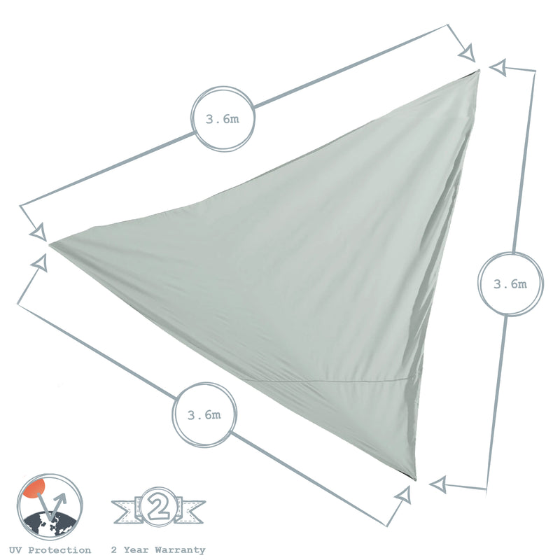 Harbour Housewares Green Shade Sail Canopy - Triangle