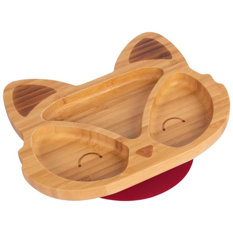 Tiny Dining Children's Bamboo Suction Fox Plate