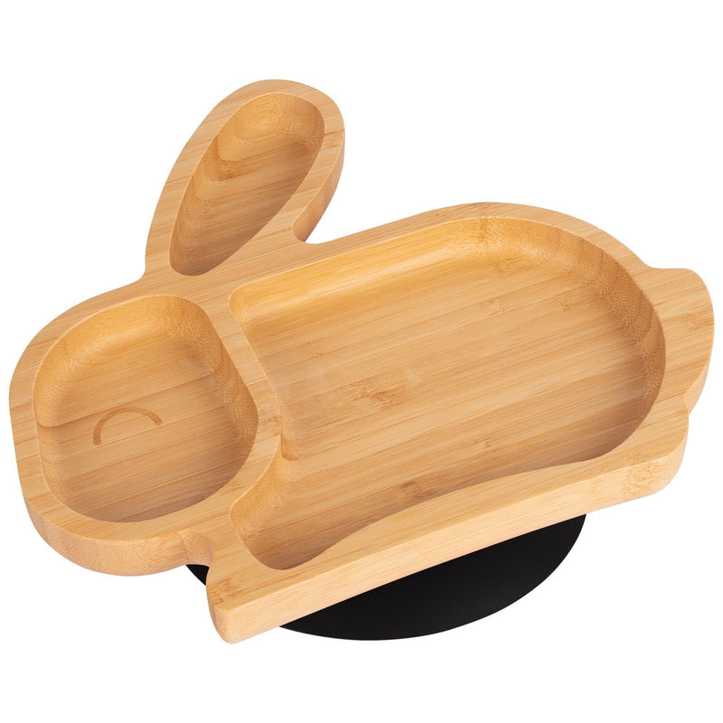 Tiny Dining Children's Bamboo Suction Rabbit Plate