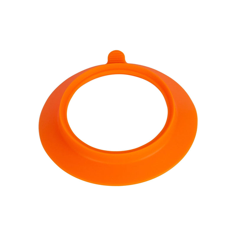 Tiny Dining Children's Bamboo Bowl with Suction Cup - Orange