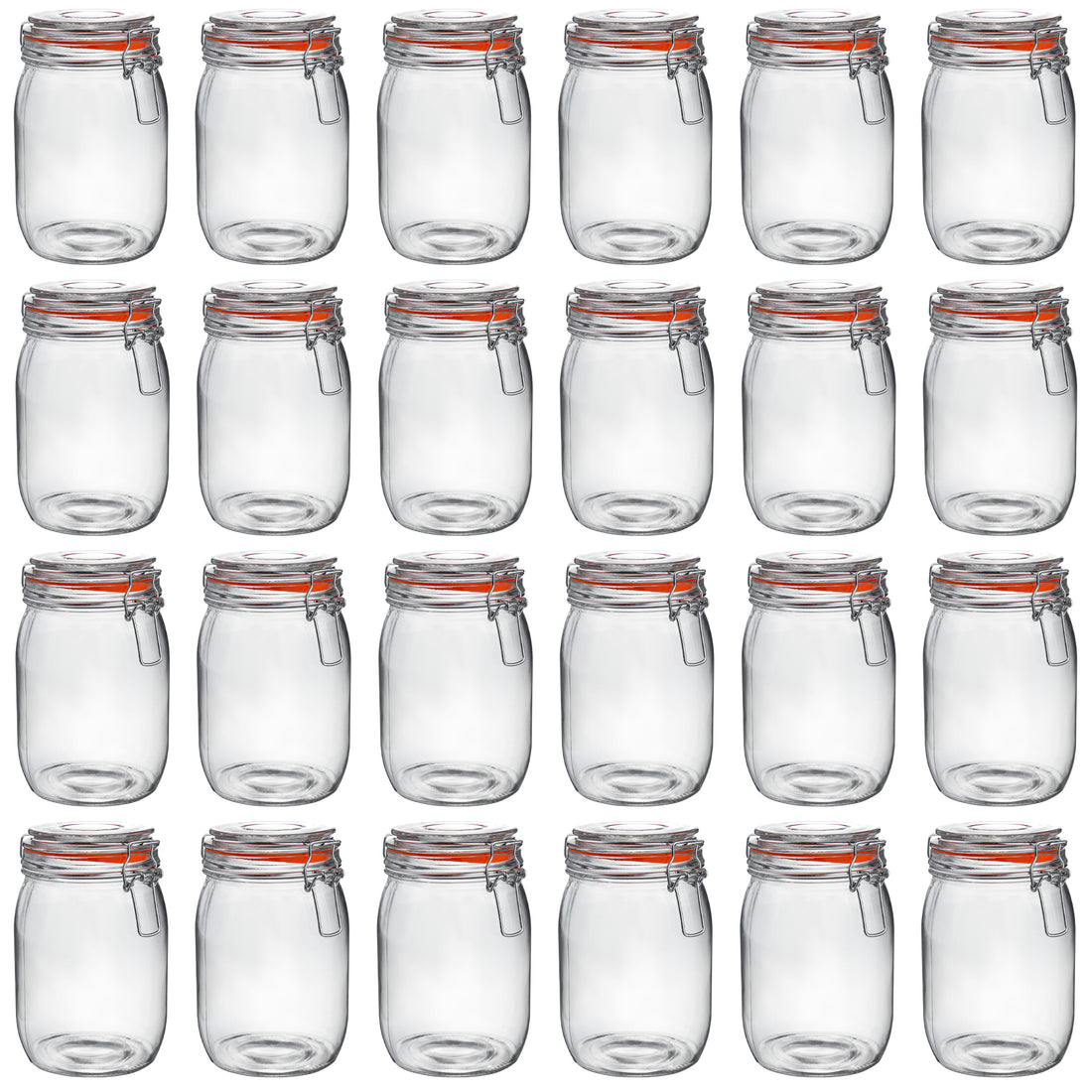 Argon Tableware Glass Storage Jars - 1000ml - Pallet of 576