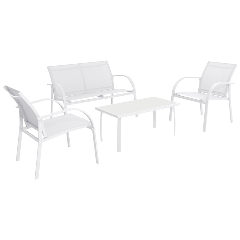 4 Seater Sussex Garden Sofa Furniture Set - By Harbour Housewares