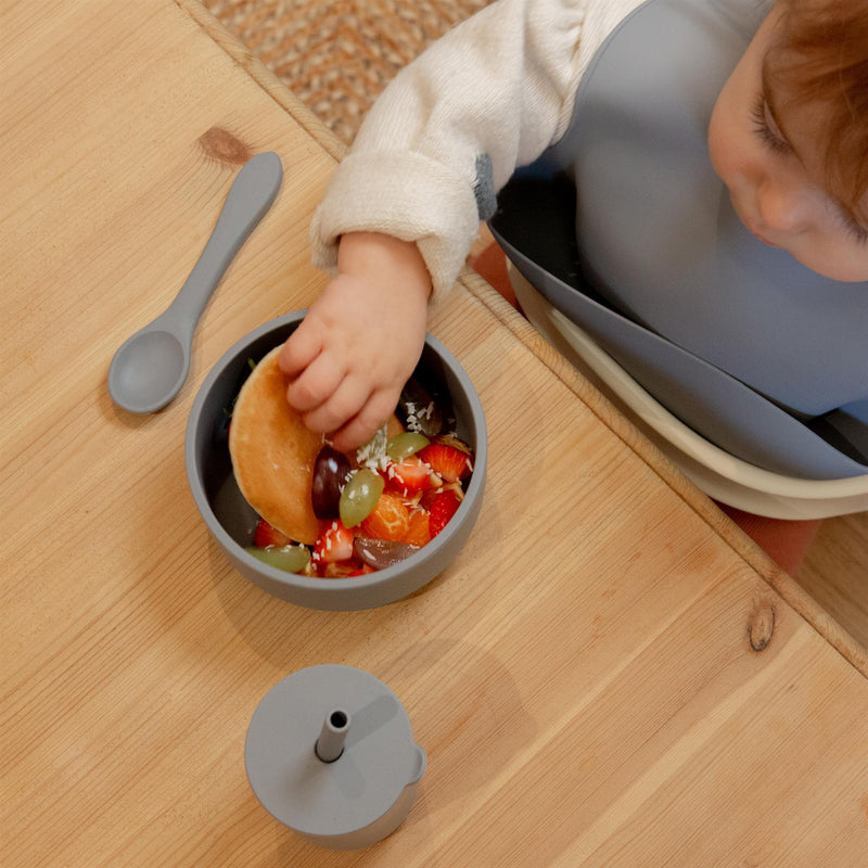 Baby Silicone Suction Bowl with Lid - By Tiny Dining