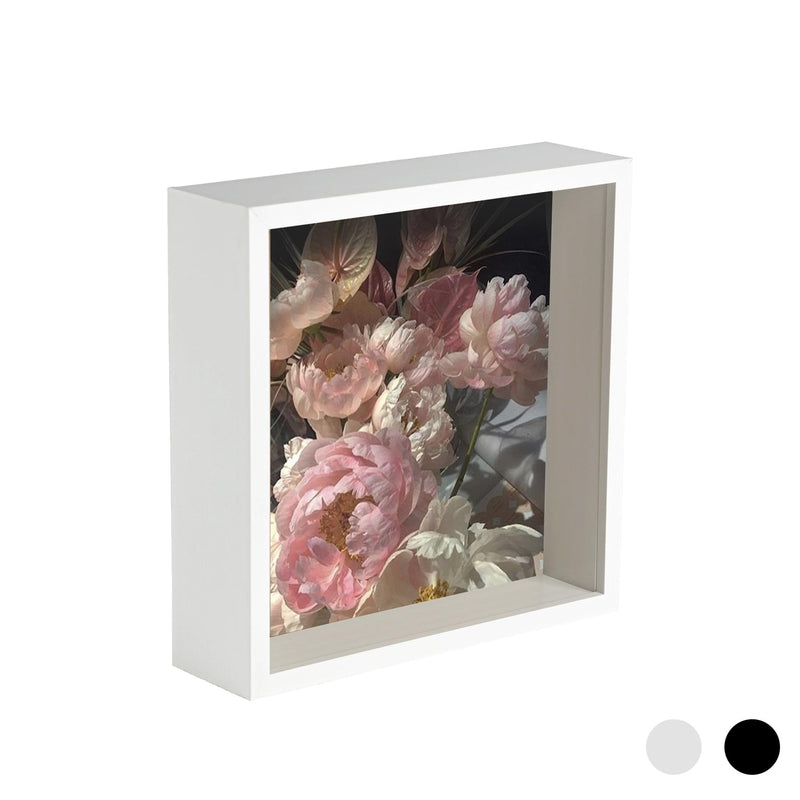 Nicola Spring Deep Box Photo Frame - 6 x 6 - White
