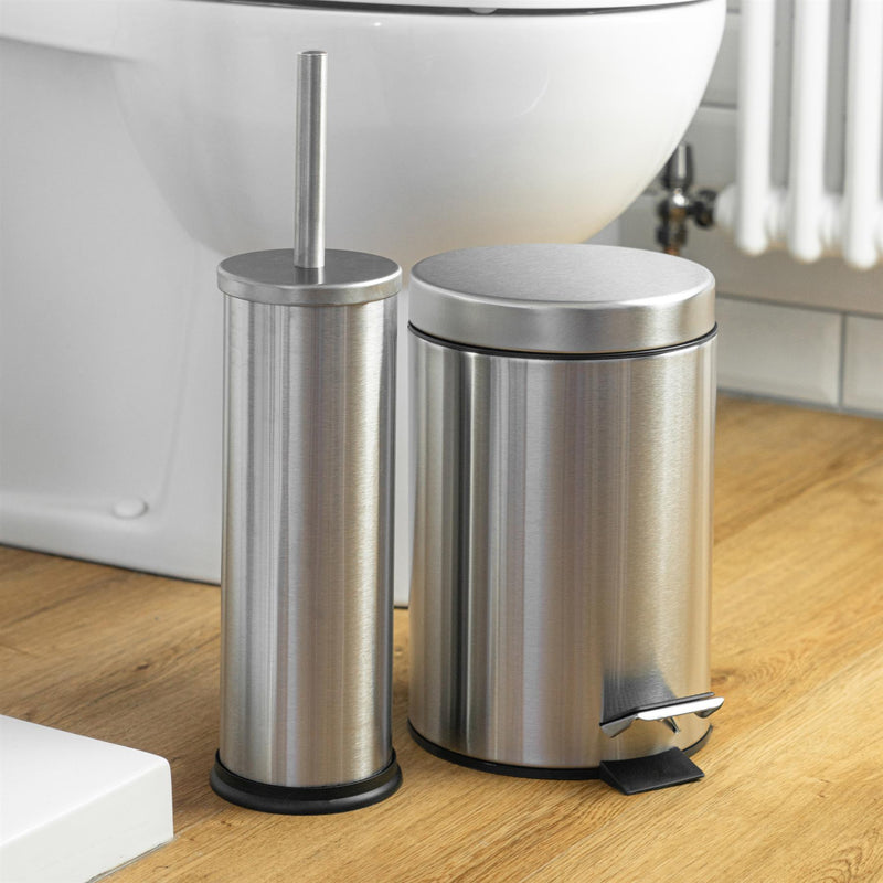 Harbour Housewares Bathroom Pedal Bin With Inner Bucket - Matte - 3L