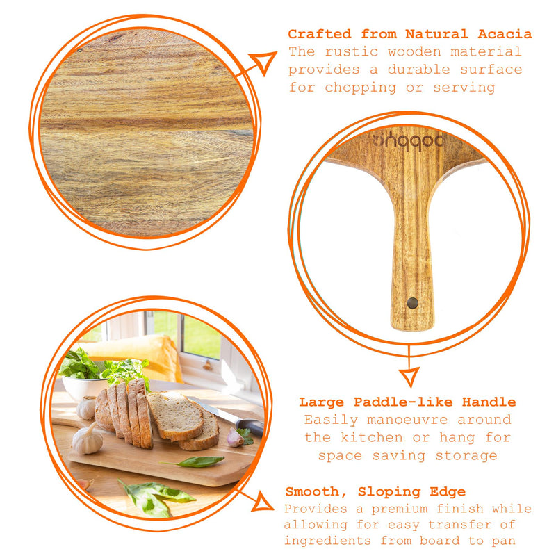 30 x 50cm Brown Wooden Chopping Board - By BobbyQ