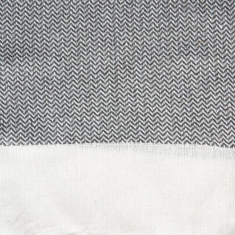 Nicola Spring Turkish Cotton Towel - Zig Zag - Grey