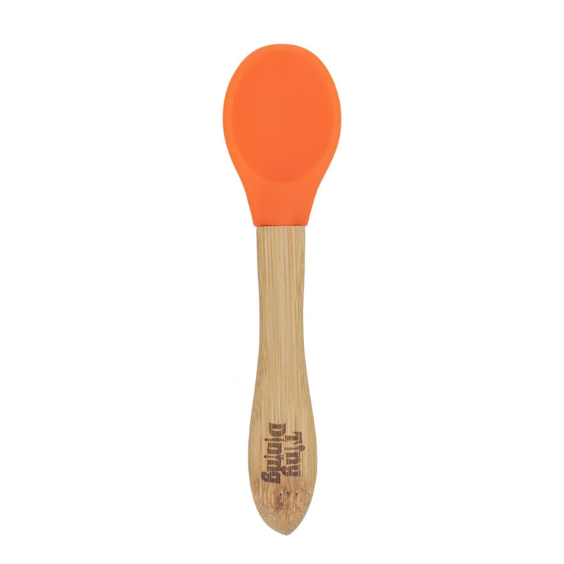 Tiny Dining Children's Bamboo Soft Tip Spoon - Orange