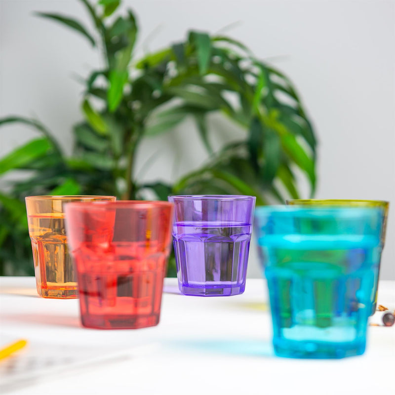 Rink Drink Coloured Water Glass - 305ml - 6 Colours Available