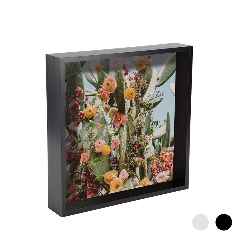 Nicola Spring Deep Box Photo Frame - 10 x 10 - Black