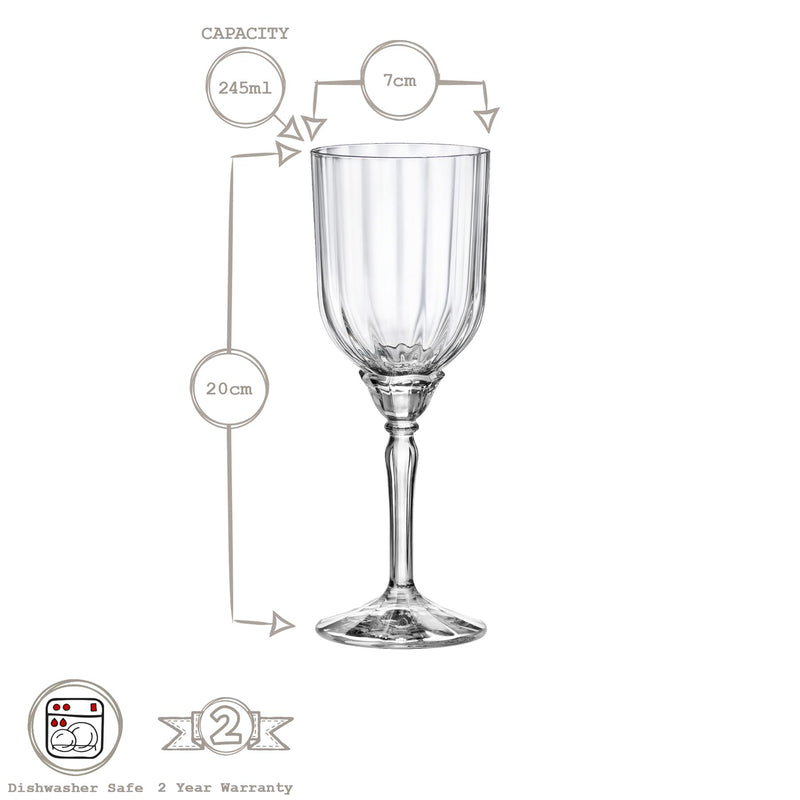 245ml Florian Cocktail Glass - By Bormioli Rocco
