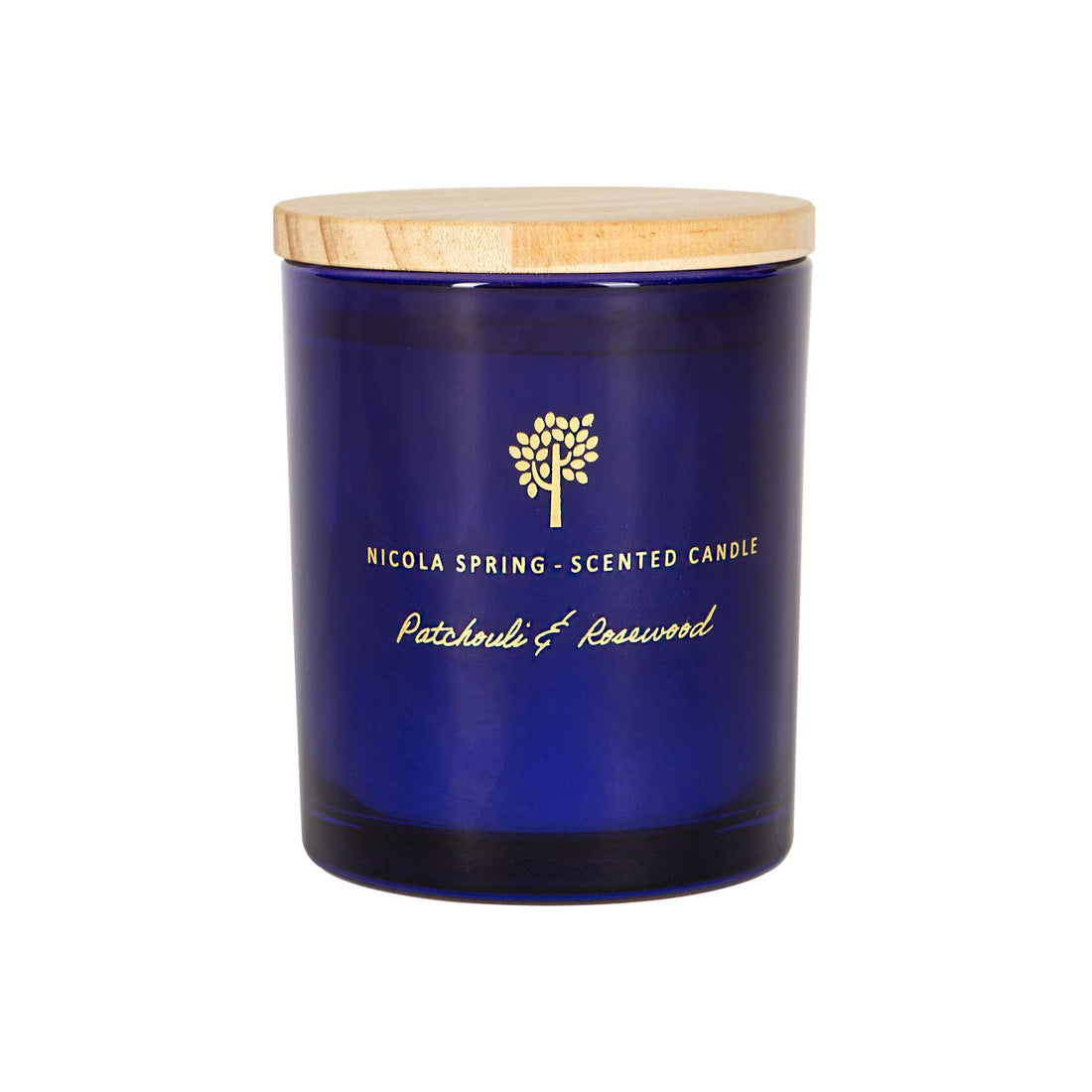 130g Patchouli &amp; Rosewood Soy Wax Scented Candle - by Nicola Spring