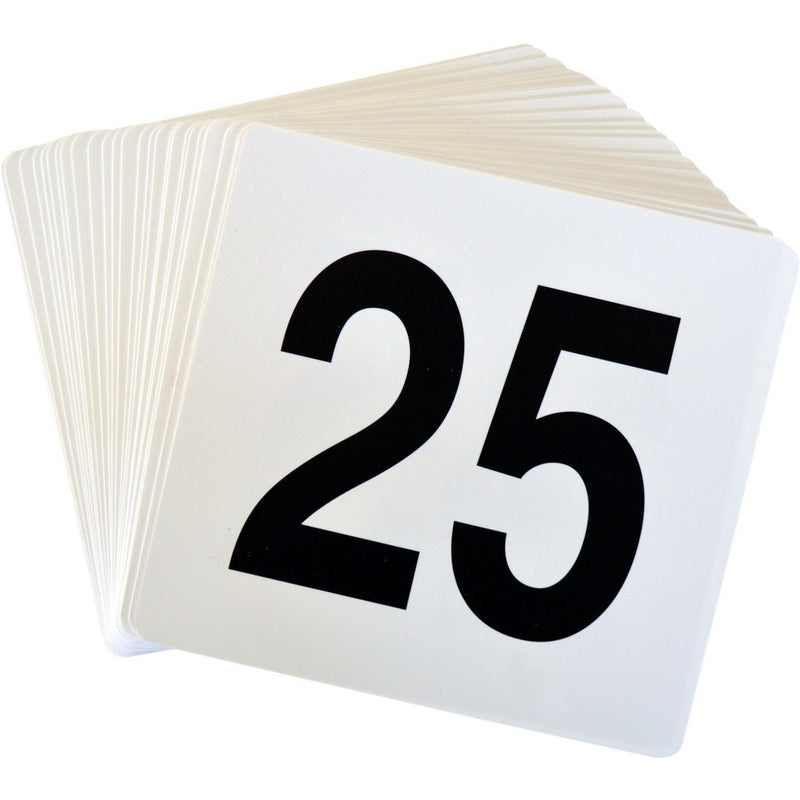 Argon Tableware Table Number Plastic Sets - 1 to 25