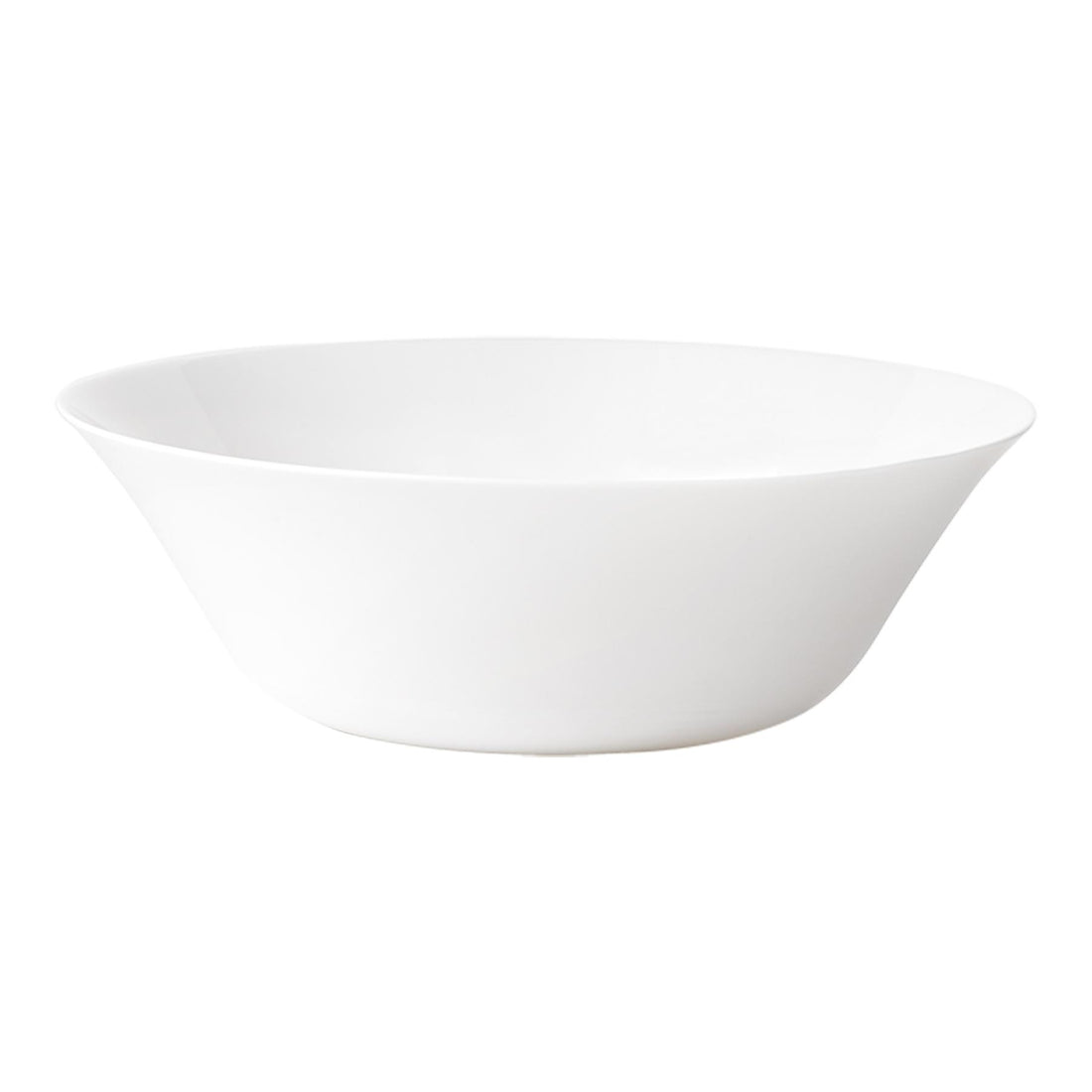 White Moon Glass Salad Bowl - 27cm