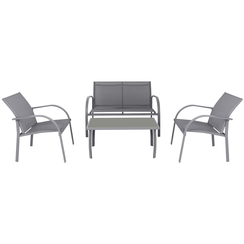 4 Seater Sussex Garden Sofa Furniture Set - By Harbour Housewares