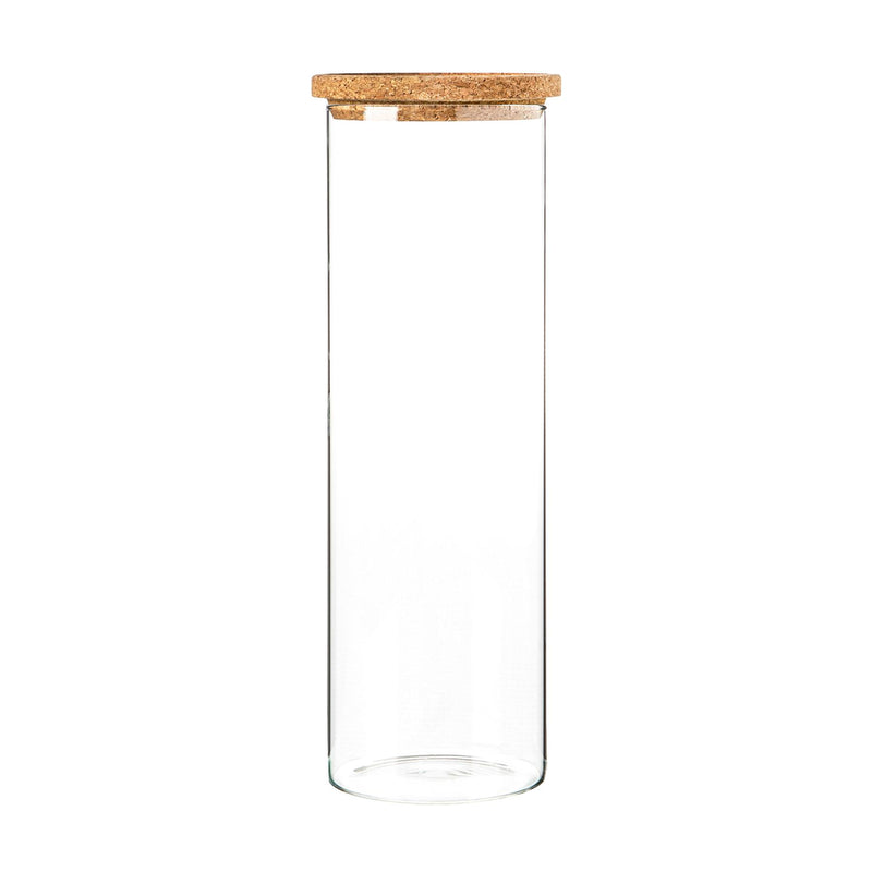 Argon Tableware Glass Storage Jar with Cork Lid - 2 Litre
