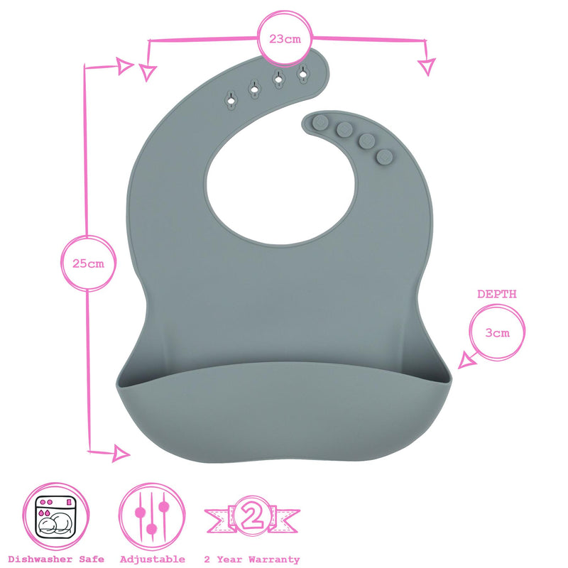 Baby Silicone Weaning Bib - By Tiny Dining