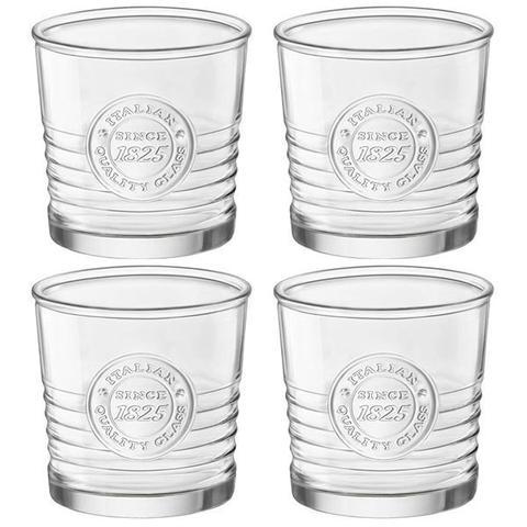Bormioli Rocco Officina Double Old Fashioned Whisky / Spirit Glass Drinking Tumblers - 300ml