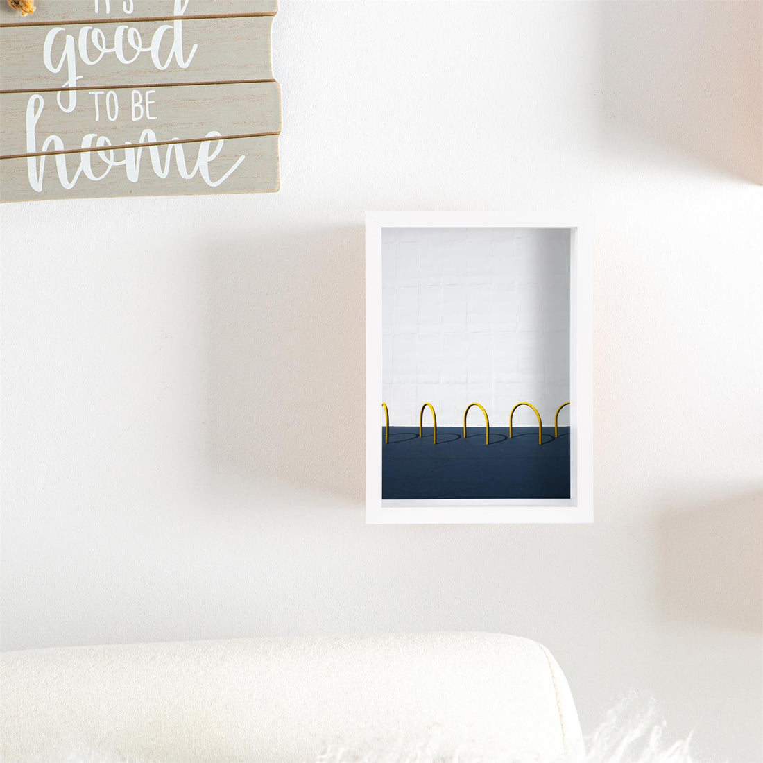 5" x 7" 3D Deep Box Photo Frame - White