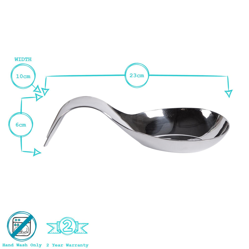 Stainless Steel Spoon Rest - By Argon Tableware